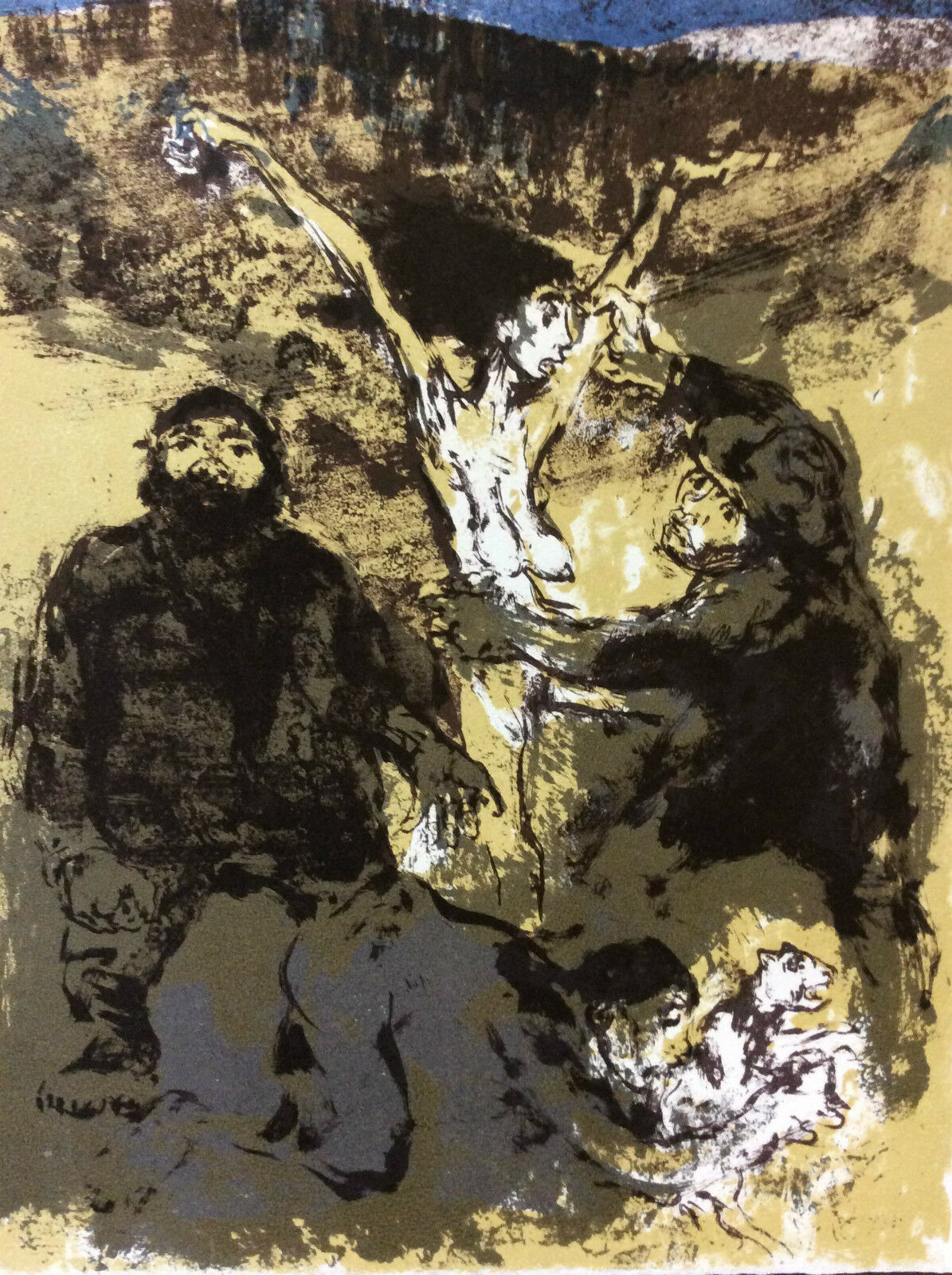 walter_spitzer_lithograhie_originale_lespoir_andre_malraux_guerre_despagne