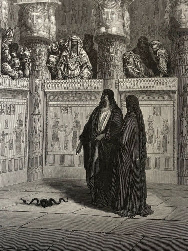 moise_devant_pharaon_dapres_gustave_dore_1874_egypte