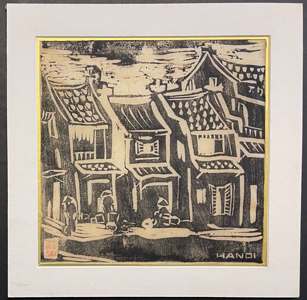 vietnam_hanoi_xylographie_vers_1950_asie_viet_nam_sur_papier_chine
