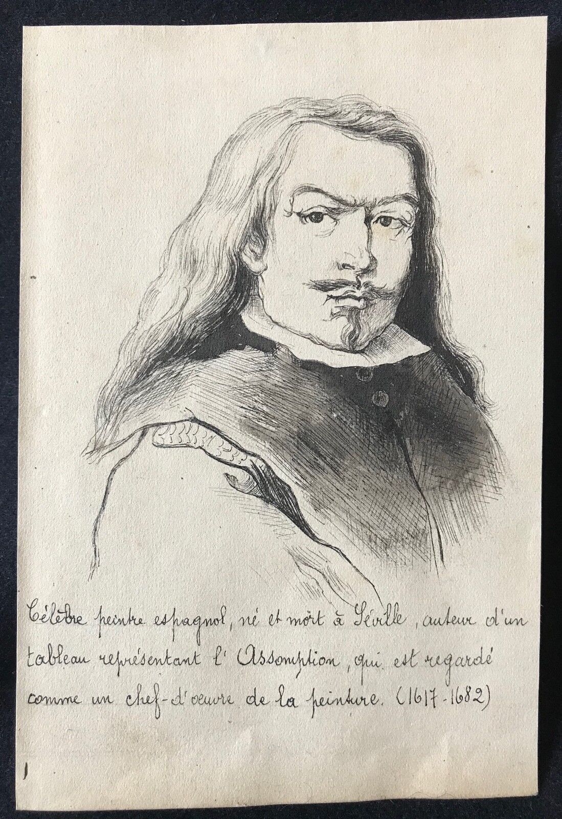 bartolome_esteban_murillo_peintre_dessin_encre_xixe_anonyme_baroque_espagne