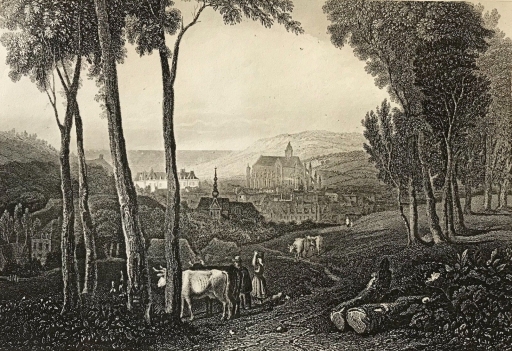 ville_deu_seine-_maritime_normandie_en_1857_gravure_xixe