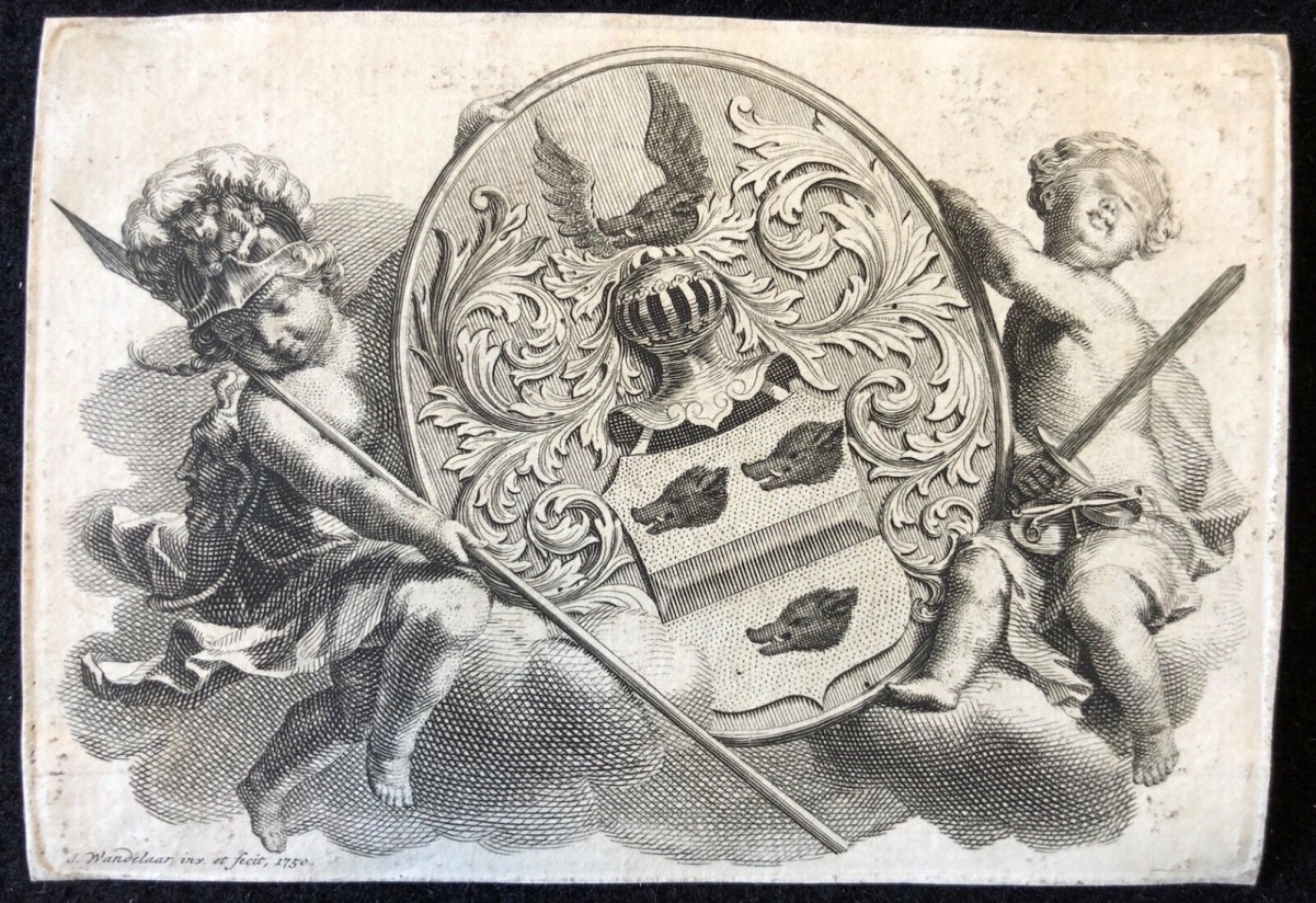 blason_de_goret_heraldique_wandelaar_hures_armoirie_ruffec_civray_poitiers_xviii
