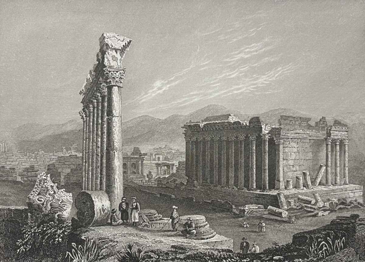 baalbek_temple_romain_de_bacchus_liban_gravure_par_aubert_1840