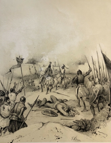 iconium_croises_prise_par_baudouin_et_tancrede_estampe_de_1840_konya_turquie