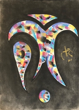 pastel_art_contemporain_signe_illisible_?_1997