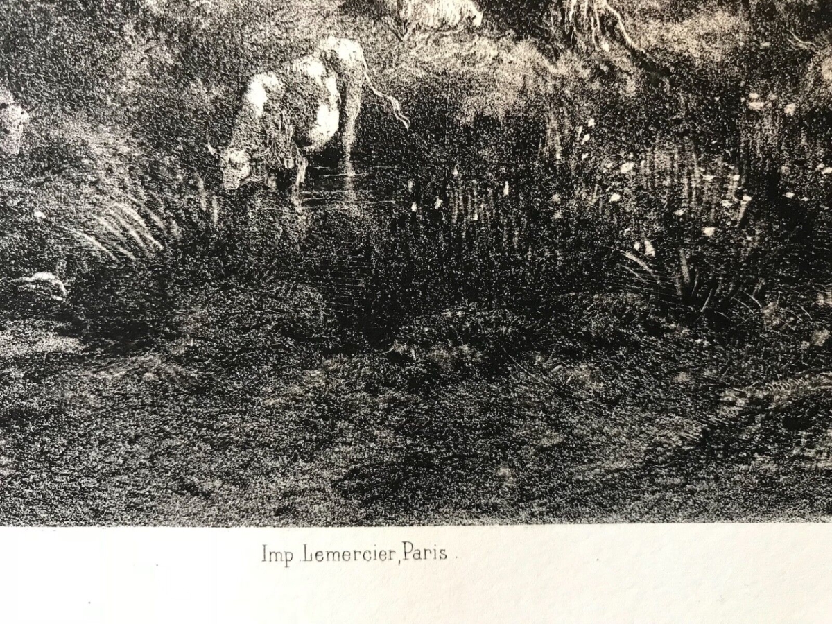 theodore_rousseau_la_mare_gravee_par_j_laurens_circa_1876_barbizon_litographie