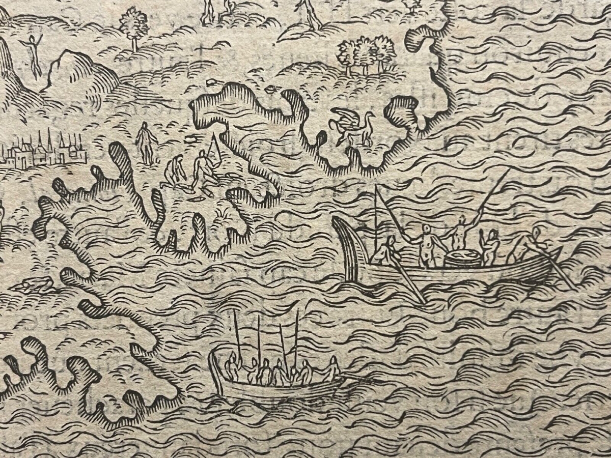 madagascar_1575_map_andre_thevet_woodcut_cosmographie_universelle_early_africa