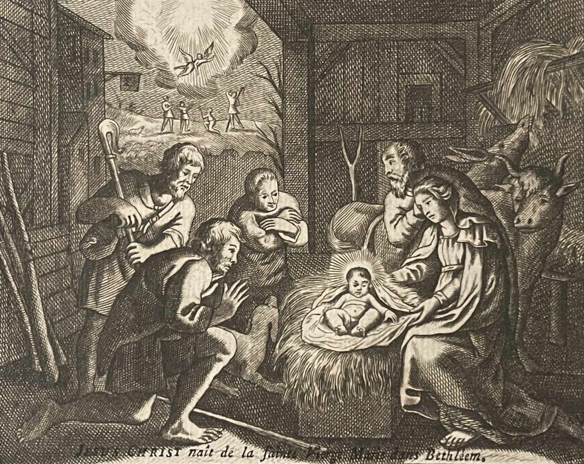 Naissance de JésusChrist graveur anonyme Jésus 1770 Noël XVIII France