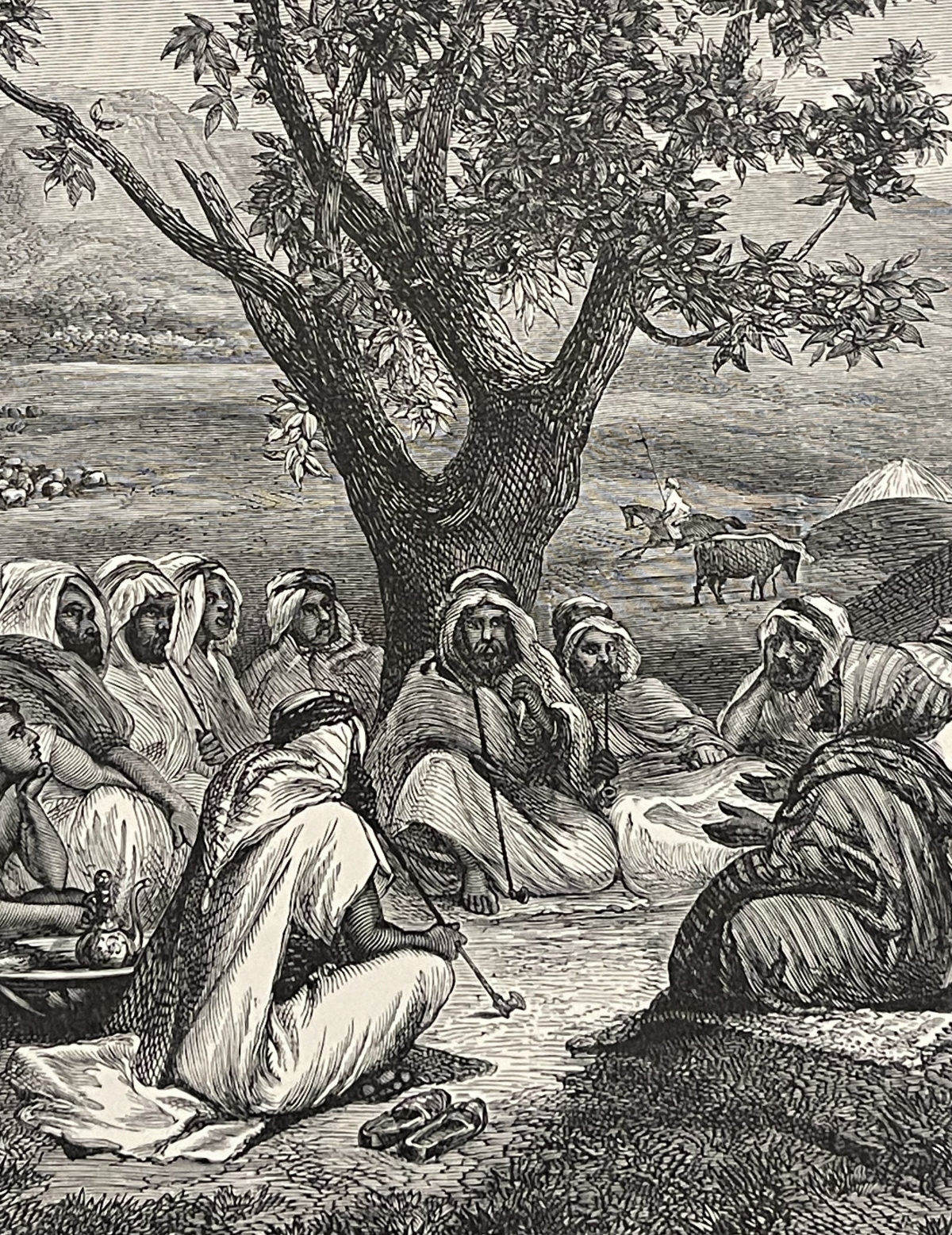 israel_palestine_un_conteur_arabe_gravure_en_xylographie_1892_xix_e