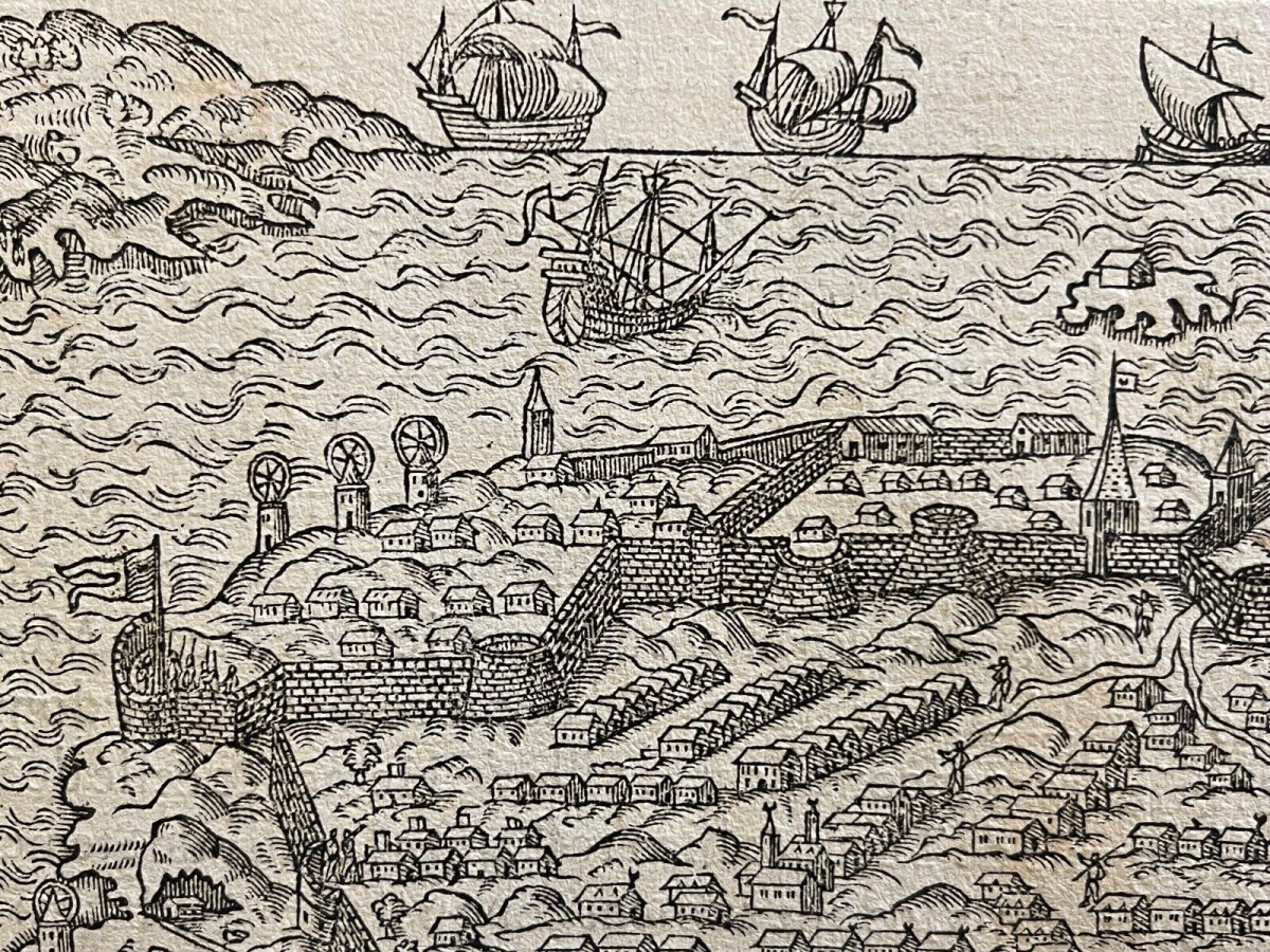 grece_nafplio_ancien_napoli_di_romania_andre_thevet_1504-1592_engraving_1575