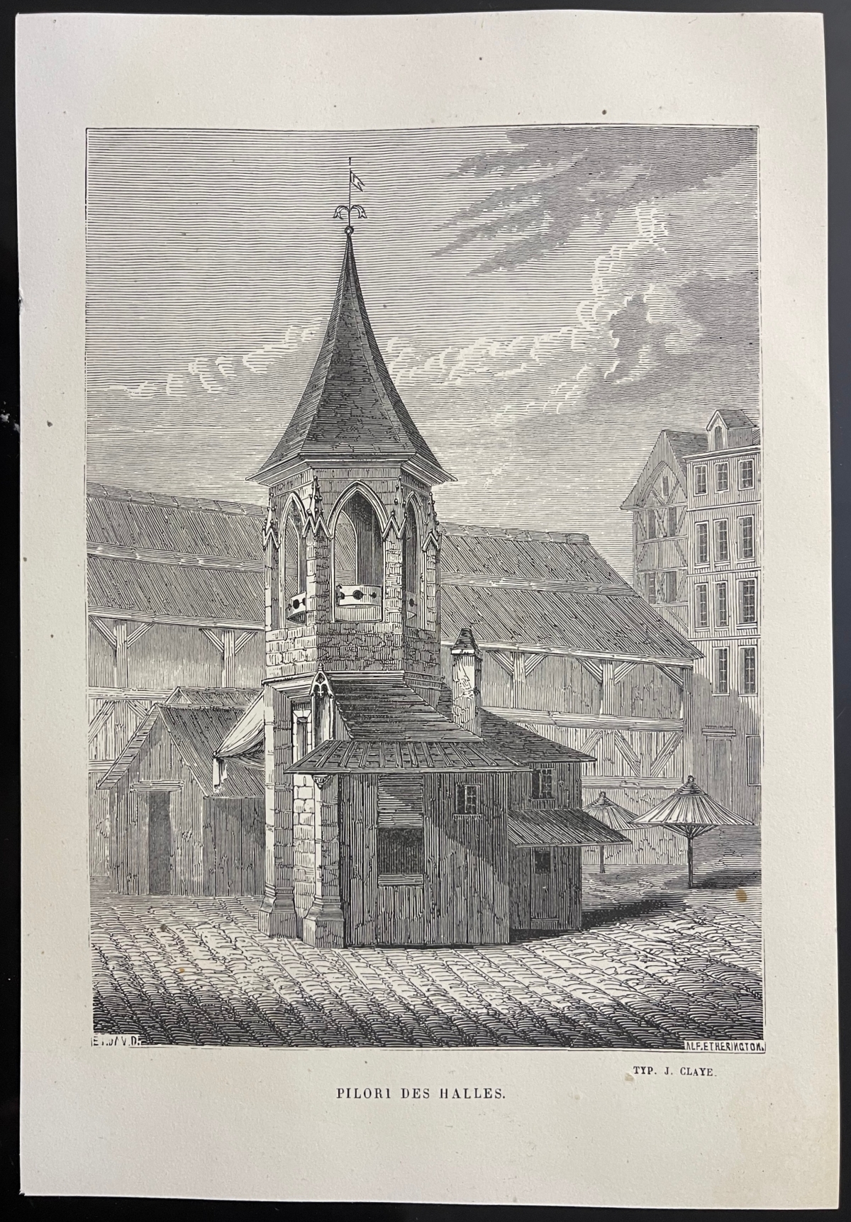 paris_le_pilori_des_halles_gravure_de_1845_france