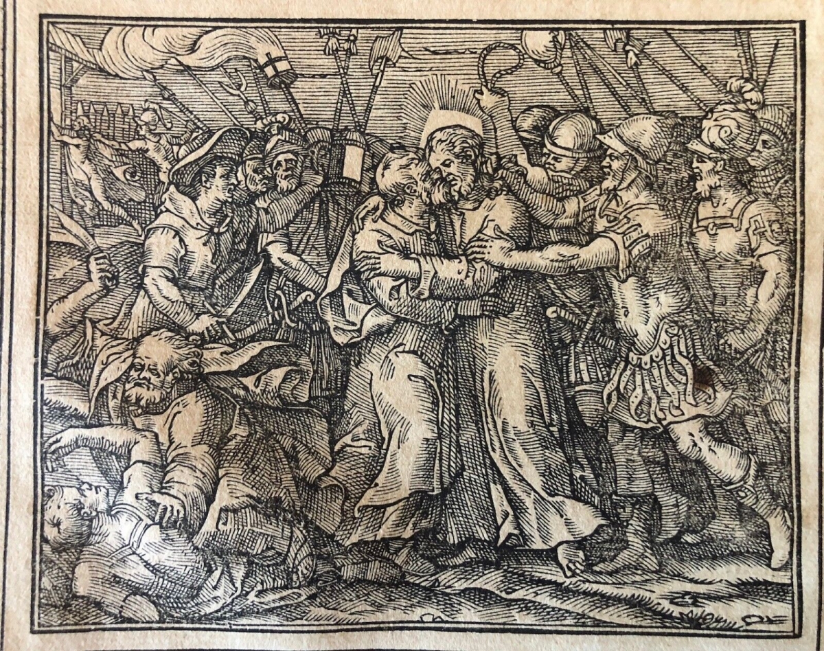 evangiles_arabe_raimondi_1591_tempesta_parasole_xylographie_figuier_sterile_roma