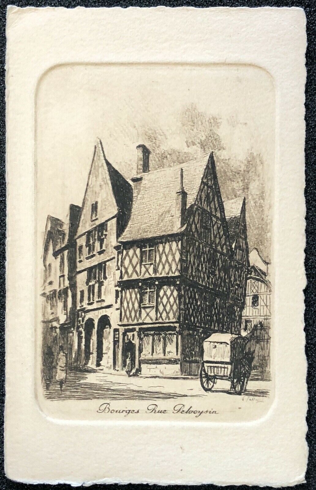 bourges_maison_a_colombages_rue_pelvoysin_gravure_pointe_seche_vers_1880_cher