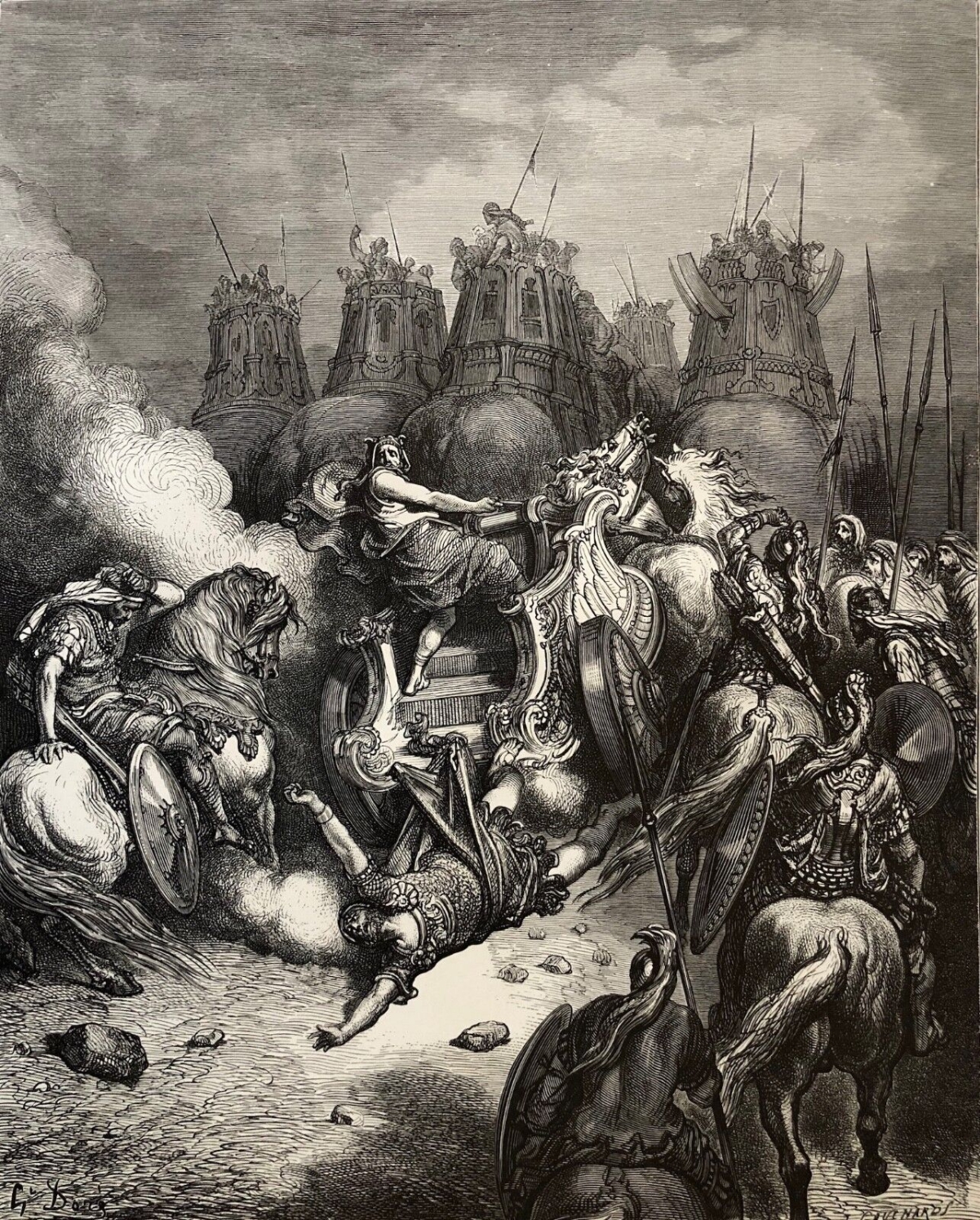 cheval_chevaux_chute_dantiochus_gustave_dore_1868_graveur_gruchards
