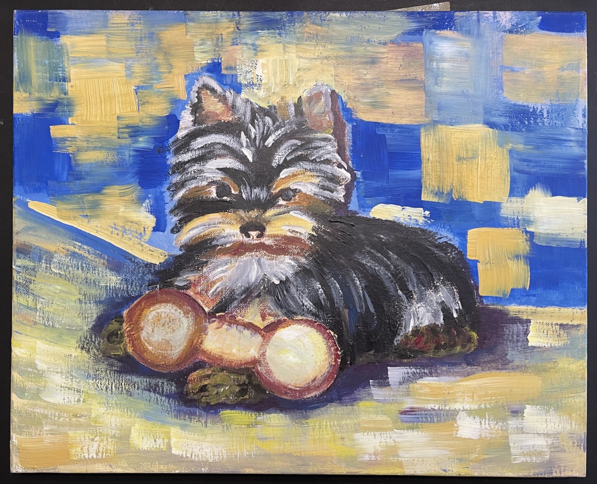 chien_yorkshire__peinture_sur_toile,_anonyme,_animalier_