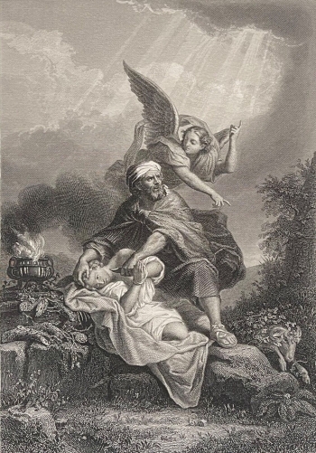 le_sacrifice_dabraham_dapres_lebrun_lithographie_de_1875_israel