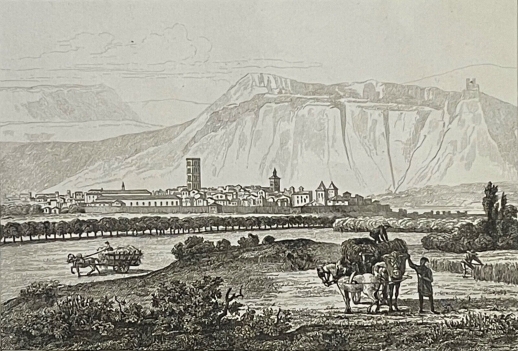 valence_drome_en_1837_gravure_premiere_moitie_xixe_france