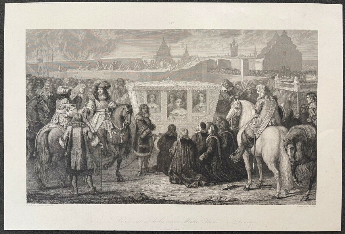 douai_louis_xiv_et_reine_marie-therese_d_autriche_infante_espagne_portugal_1677