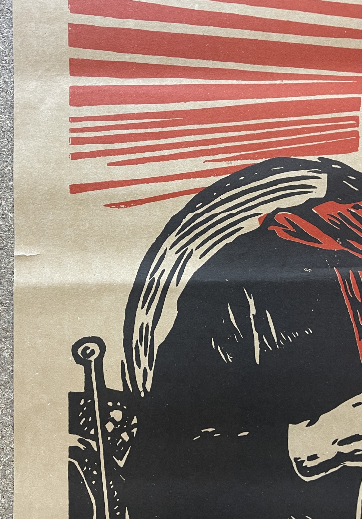 chine_1968_chinese_cultural_revolution_poster_woman_driving_tractor_under_mao