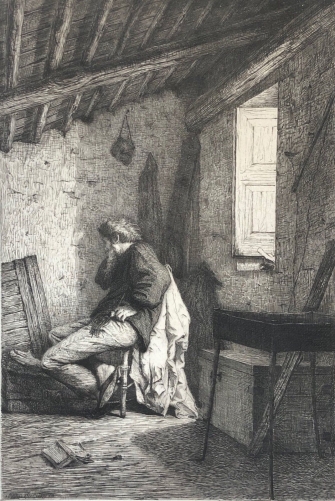 saro_cucinotta_1830-1871_defaillance_eau_forte_rare_??uvre_italia_xixe