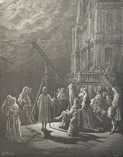 gustave_dore_un_animal_dans_la_lune_la_fontaine_1868_astronomie_astronome