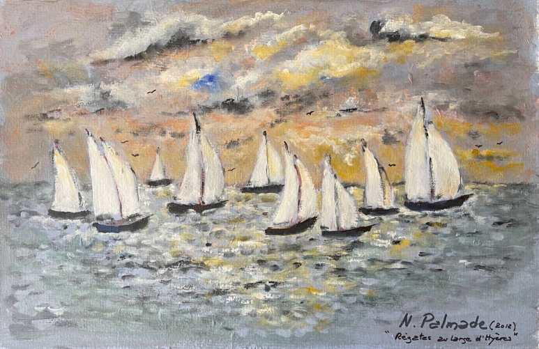 regates_voiliers_en_mer_gouache_de_n_palmade_2010_marine_marin_voilier