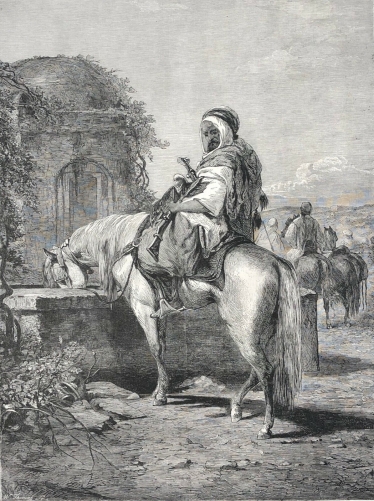 sur_la_route_de_jerusalem_cavalier_arabe_dapres_adolf_schreyer_1828-1899_israel