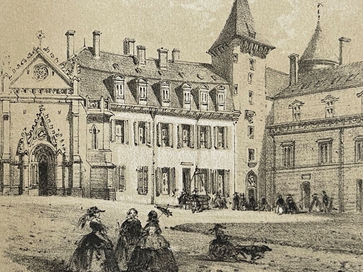 chateau_fort_de_bourbon_busset_allier_lithographie_c_1840_france