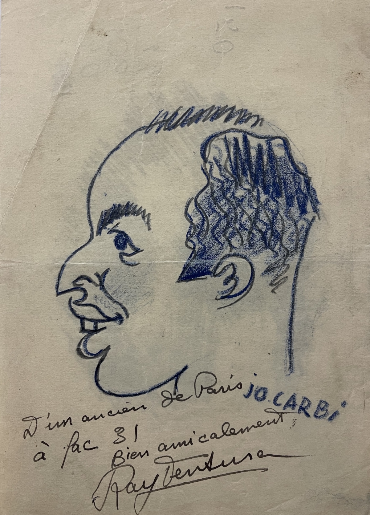 raymond_ventura_dit_ray_ventura_1908-1979_autographe_caricature_carbi_1931