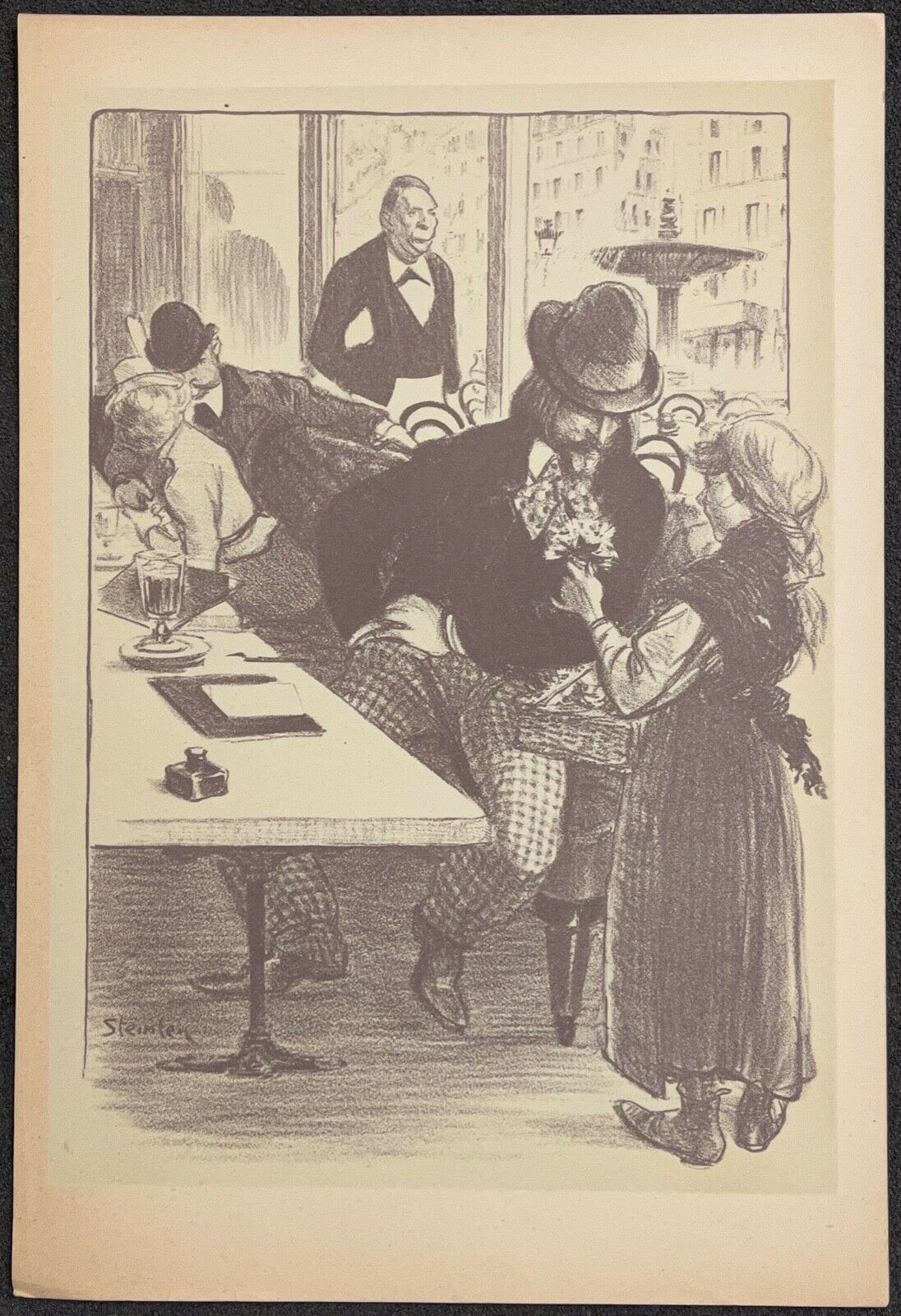 art_nouveau_theophile_alexandre_steinlen_envoi_de_fleurs_1899_paris_france