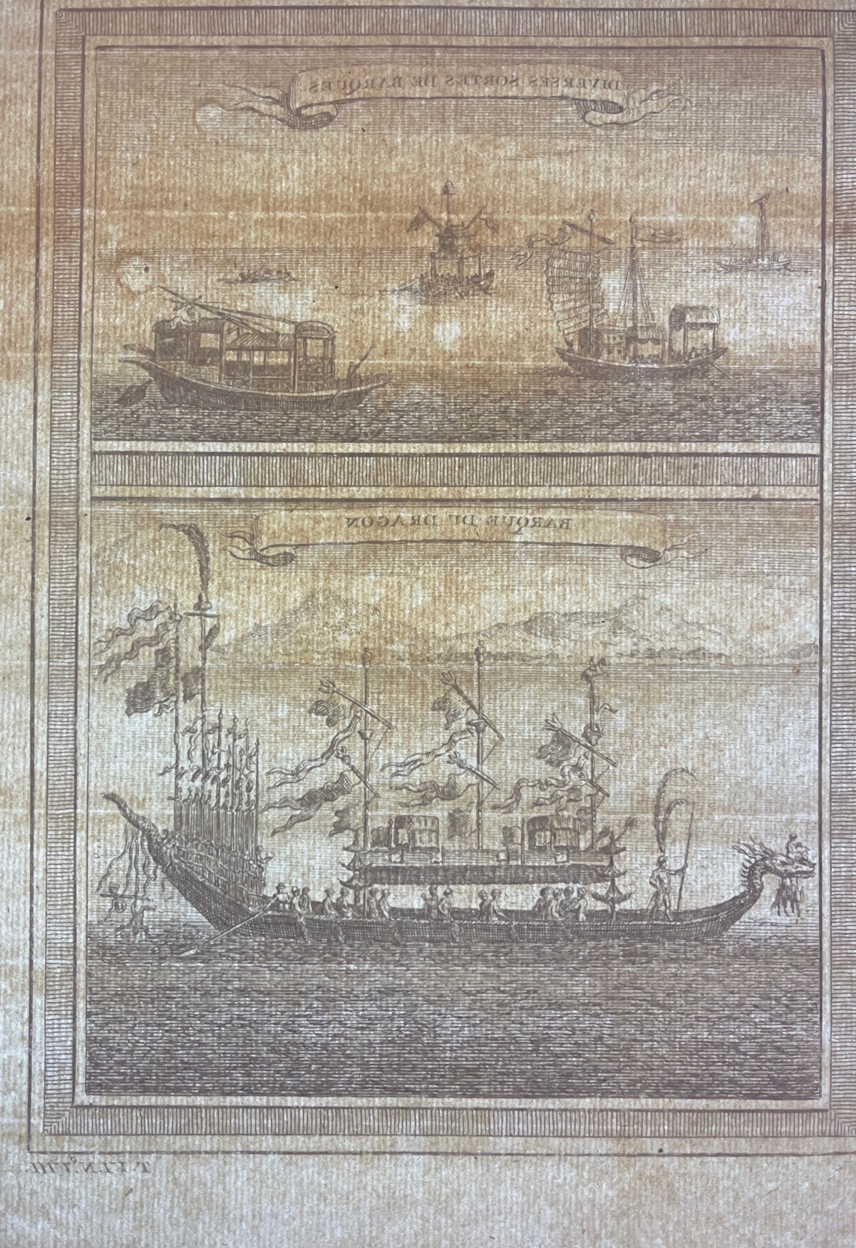 chine_asie_barques_et_barque_de_dragon_gravure_1750_asia_china_boat