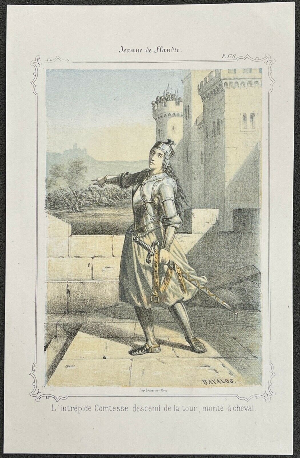 jeanne_de_flandre_1295_-_1374_duchesse_consort_de_bretagne_gravure_1845_france