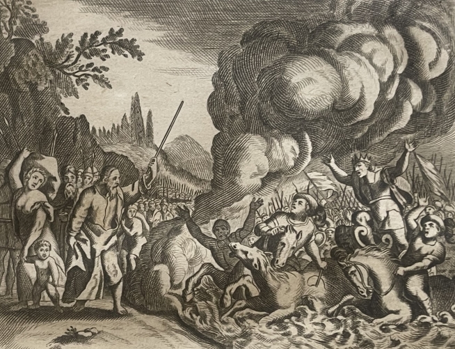 1770_biblical_copper_engraving_pharaoh_drowned_in_the_red_sea_moses_moise