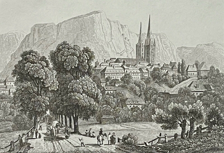 mende_lozere_lithographie_de_1835_france_xix