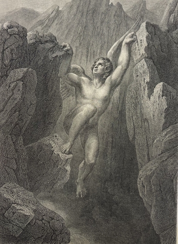 satan_sort_du_gouffre_gustave_dore_1874_xylographie_originale_diable_lucifer