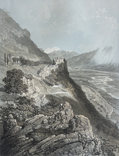 chateau_de_miollans_savoie_antique_lithograph_1864_felix_benoist_french_alps