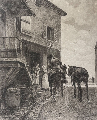 meissonier_lauberge_du_pont_de_poissy_sur_parchemin_1912_louis_ruet_new_york