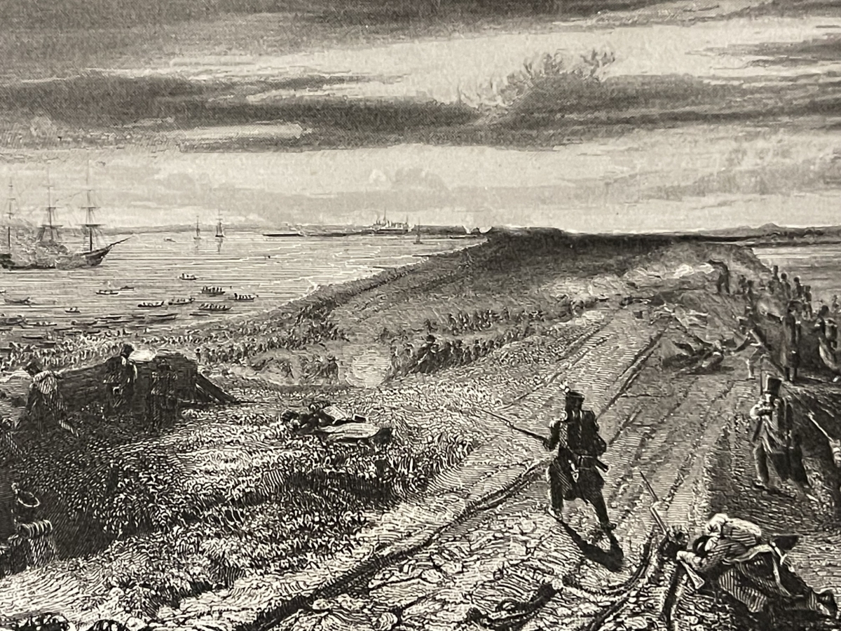 combat_de_doel_belgique_hollande_france_1832_estampe_xixe_belgium_lithographie