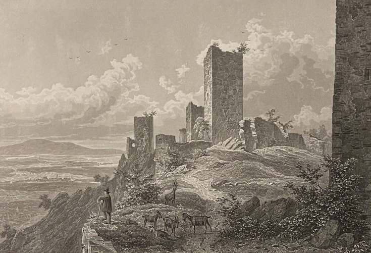 colmar_ruine_du_chateau_d???_eguisheim_egisheim_gravure_vers_1860_france_alsace