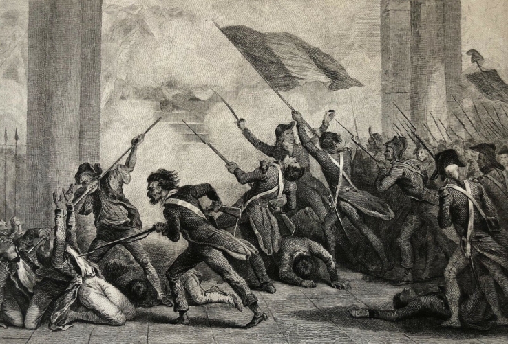 revolution_francaise_10_aout_1792_chute_de_la_monarchie_gravure_vers_1850_xixe