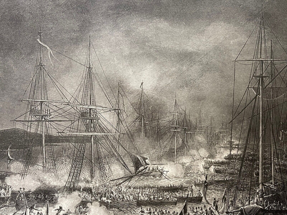 napoleon_bonaparte_empire_boulogne_flottille_france_flotte_angleterre_circa_1840