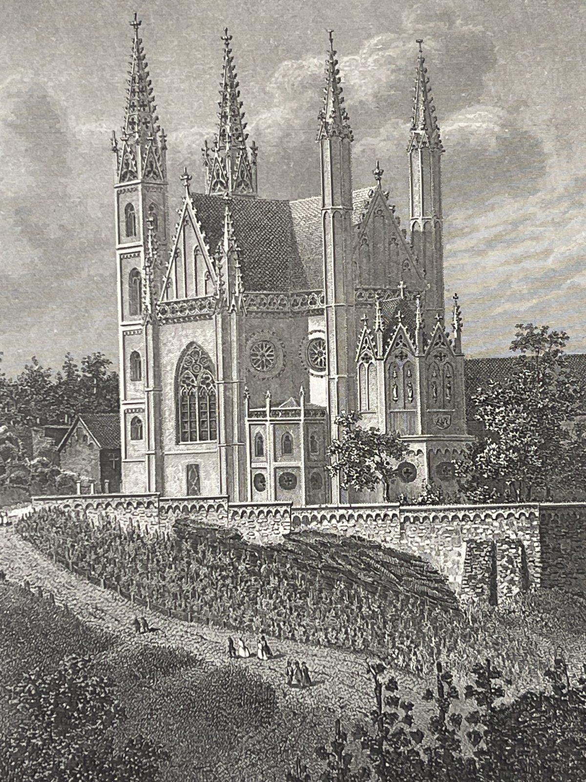apolinaris_kirche_germany_c1850_antique_engraving_rhine_church_rhein_allemagne