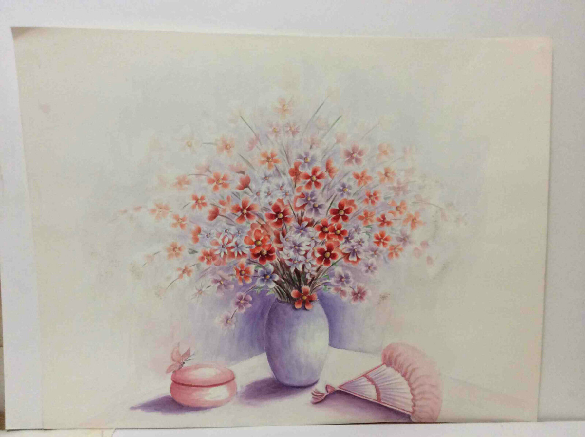 grande_aquarelle__bouquet_de_fleurs_a_leventail_et_papillon_