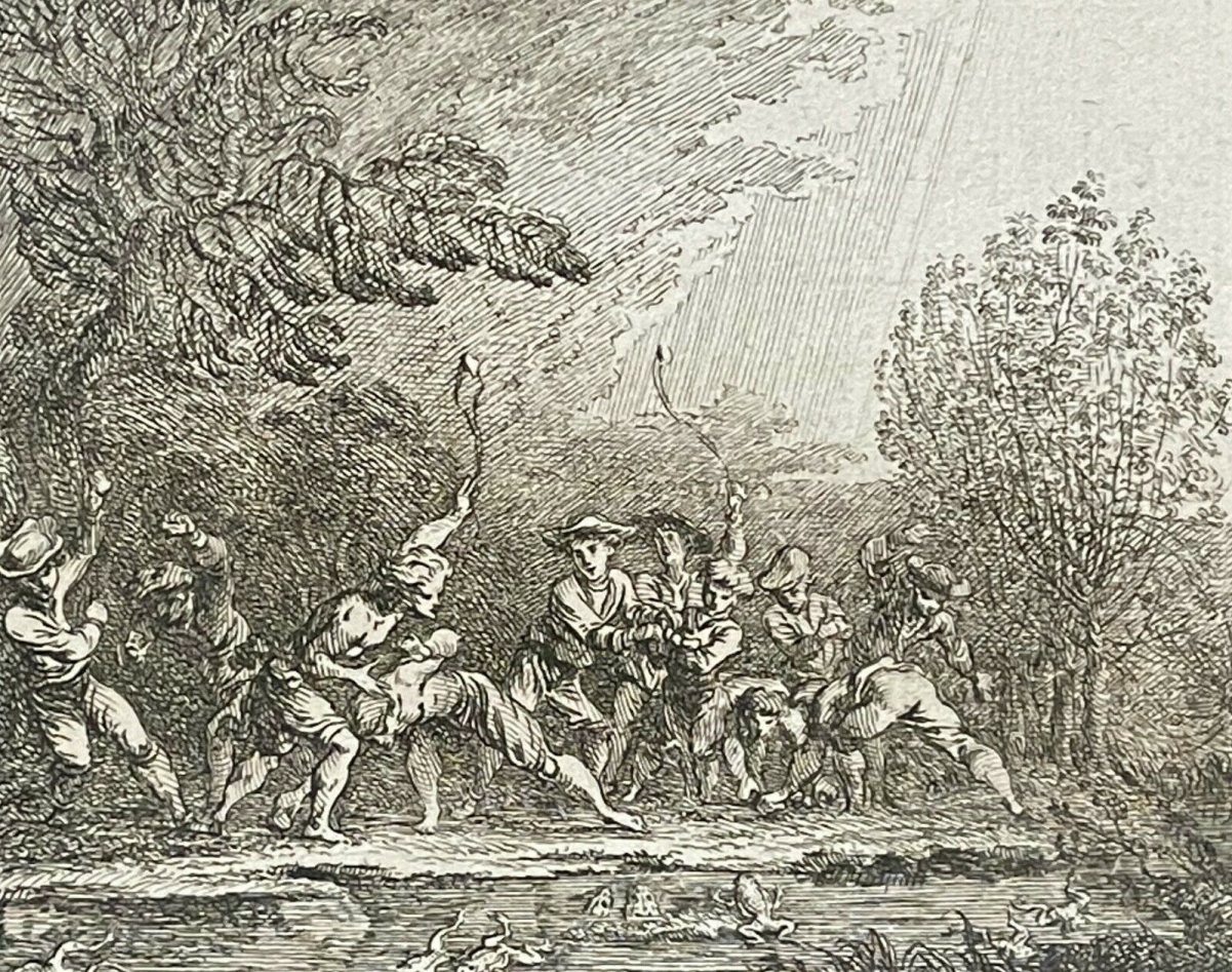 les_grenouilles_et_enfants_claude_gillot_1673-1722_france_maitre_de_watteau_1719