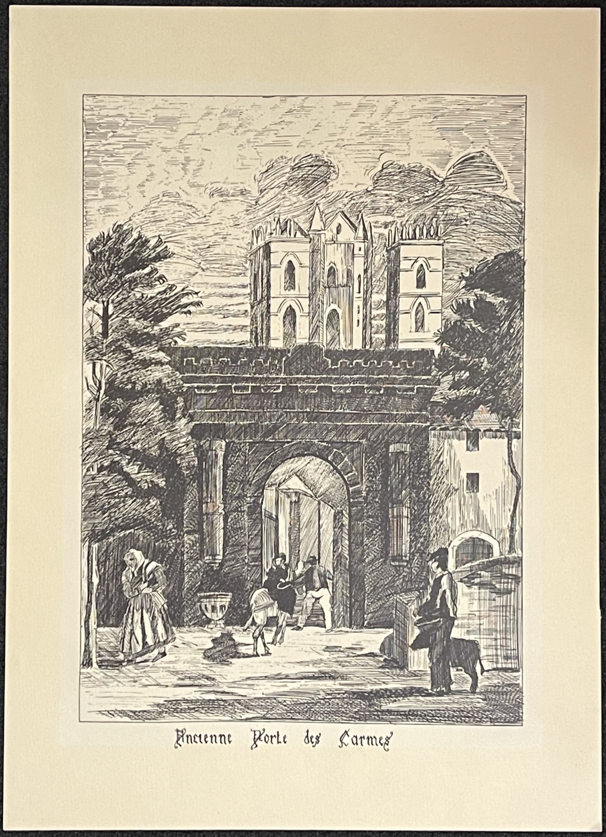 marseille_ancienne_porte_des_carmes_dessin_a_lencre_anonyme_xxe