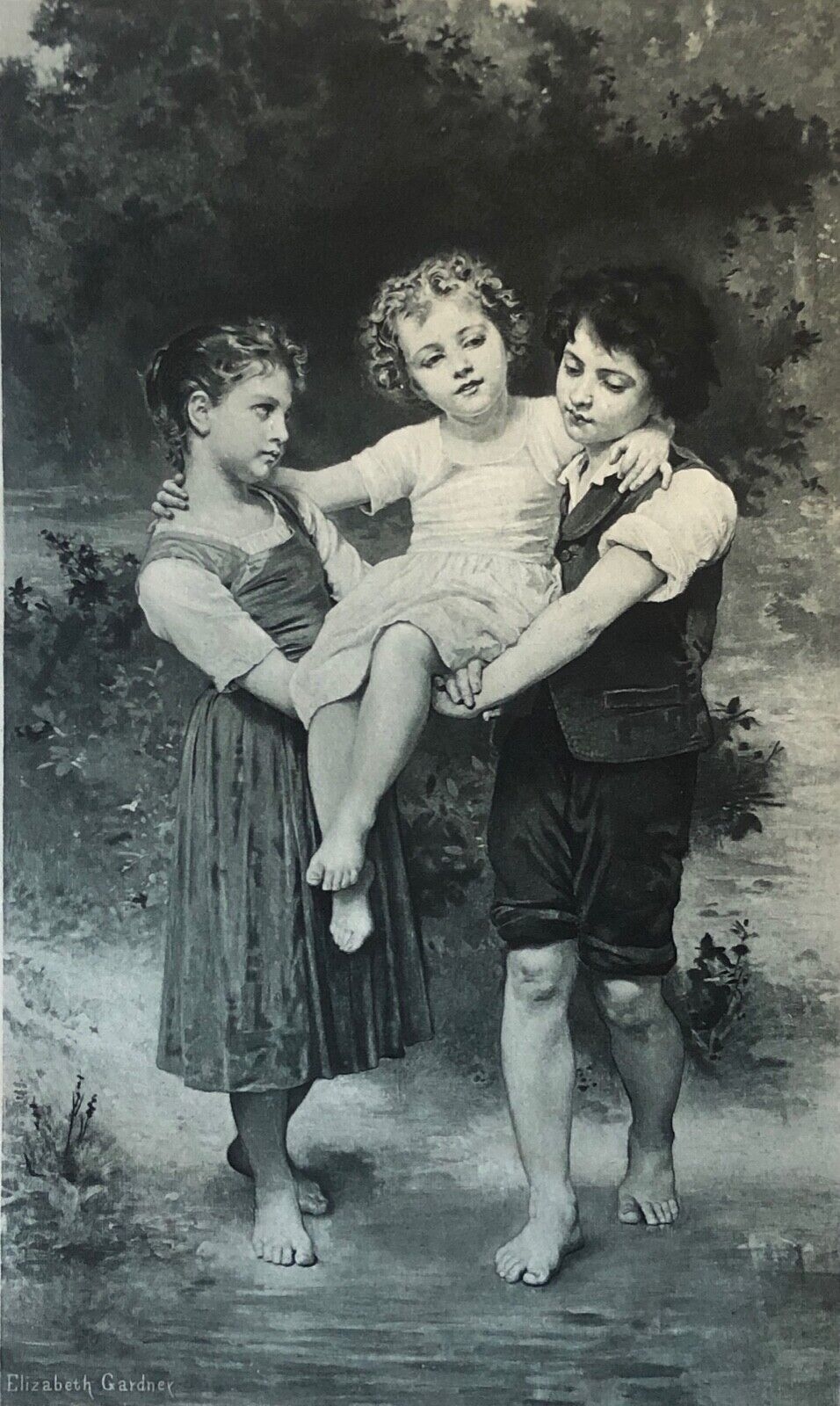 elizabeth_jane_bouguereau_1837-1922_garner_a_travers_le_ruisseau_enfant_xixe