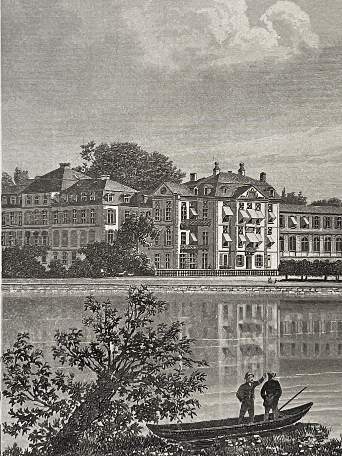 biebrich_palace_on_the_rhine_antique_steel_engraving_allemagne_c_1880_germany