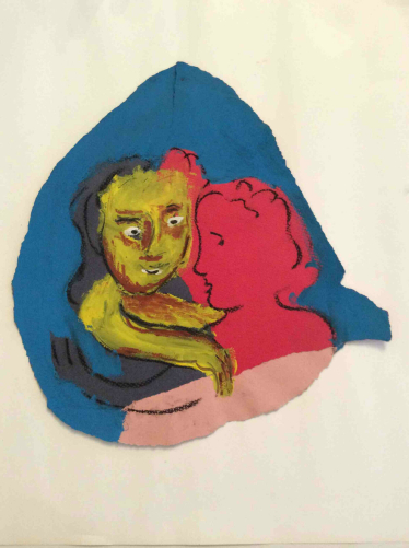 art_contemporain_simona_ceccarelli_1986_mixte_collage_fusain_aquarelle_italie__