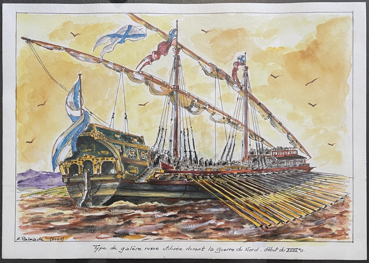 galere_russe_marine_guerre_du_nord_russie_suede_danemark_aquarelle_2001