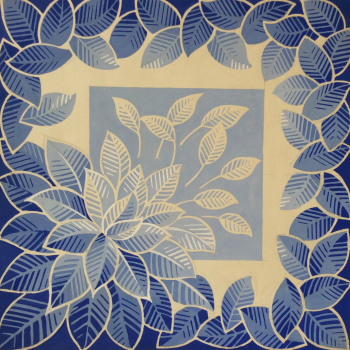 gouache_feuillages_milieu_xxe